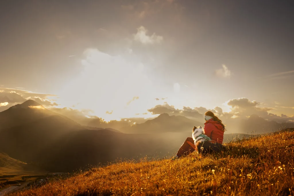 Fotoabenteuerwanderung Hund - Dolomiten Passo Giau