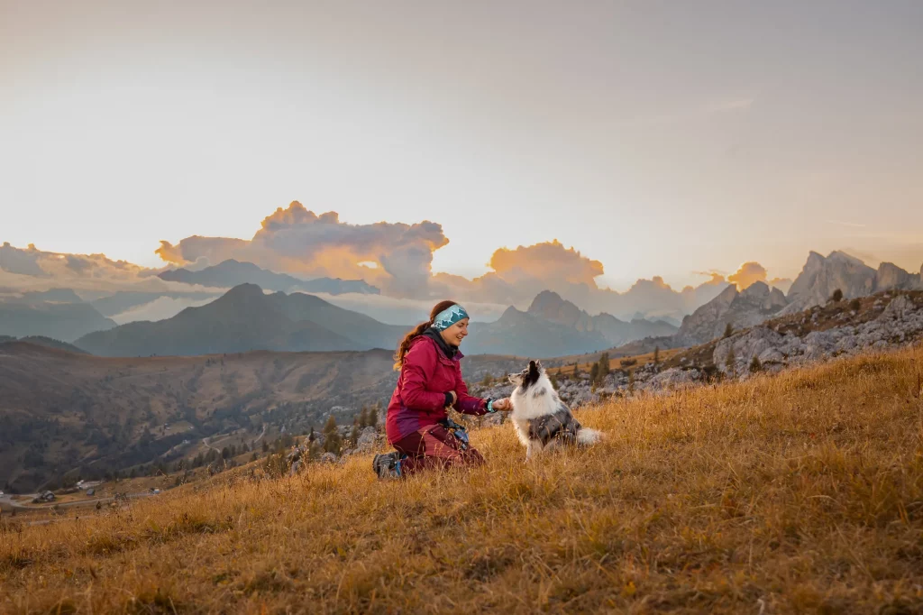 Fotoabenteuerwanderung Hund - Dolomiten Passo Giau
