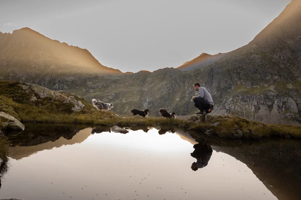 Wandern mit Hund Fotowanderung Schweiz See