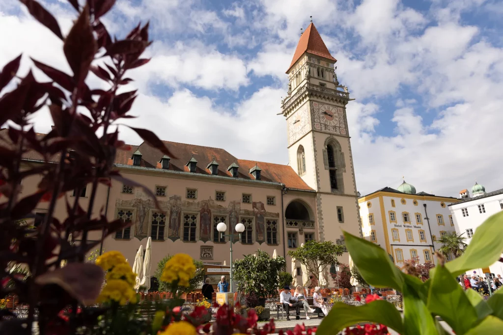 Perfektes Foto vom Rathaus in Passau für Hochzeit