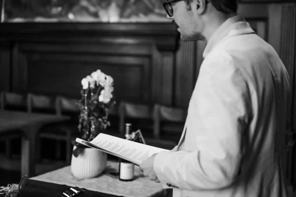 Sehr schönes Hochzeitsbild im Standesamt Passau, heiraten in Passau