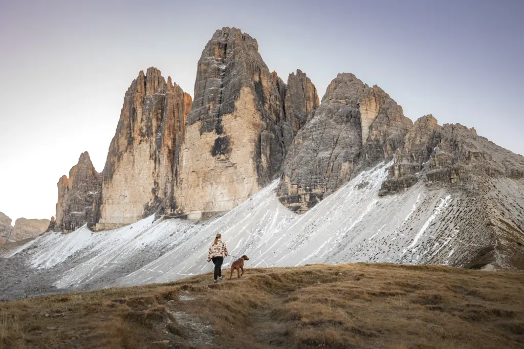Fotoshooting mit Hund in den Bergen, Fotoshooting mit Hund Drei Zinnen